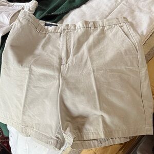 Lands' End Cream Shorts